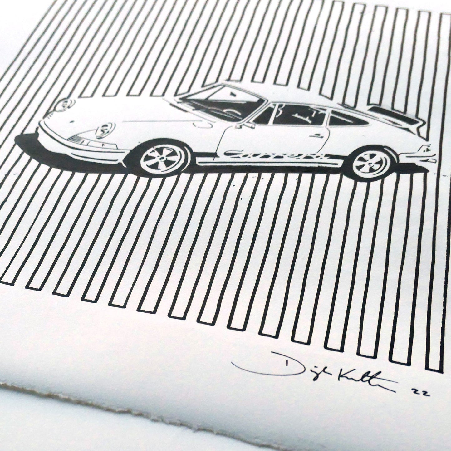 "Lineage 911RS" Original Ink Drawing