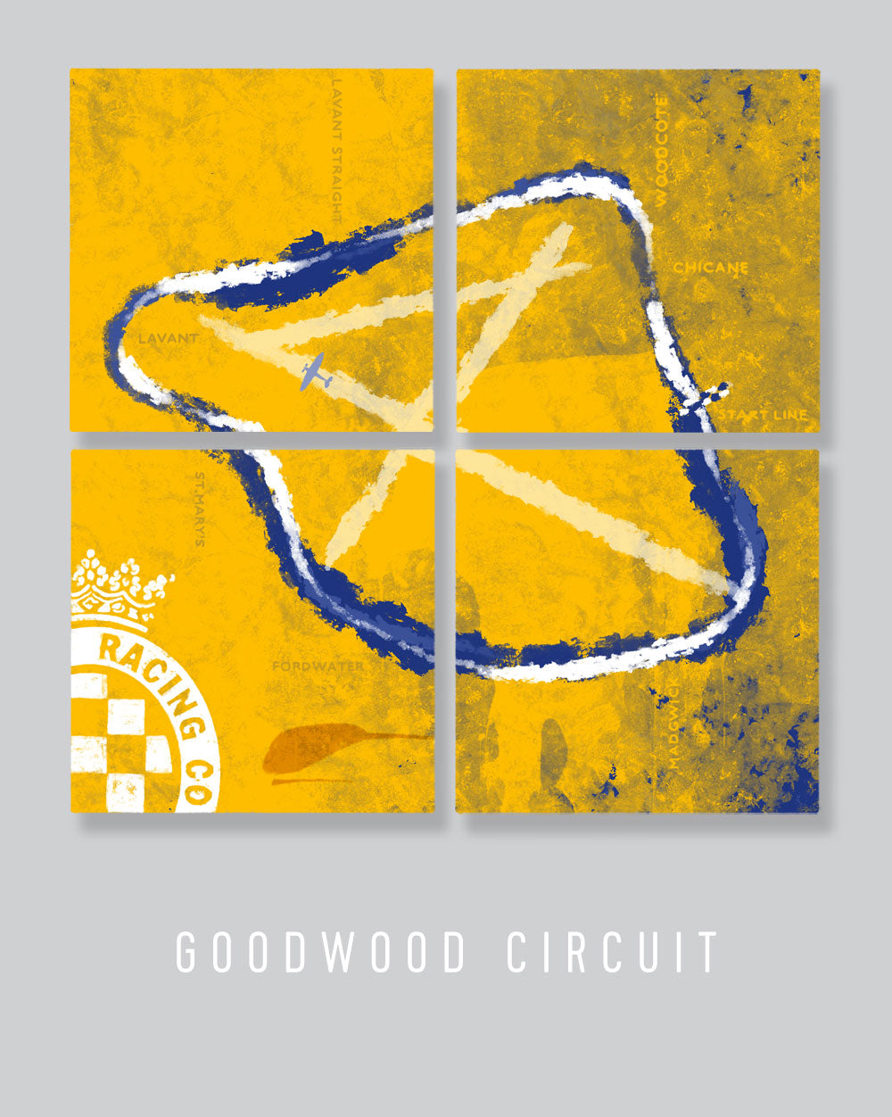 Abstract Track Map: McLaren at Goodwood