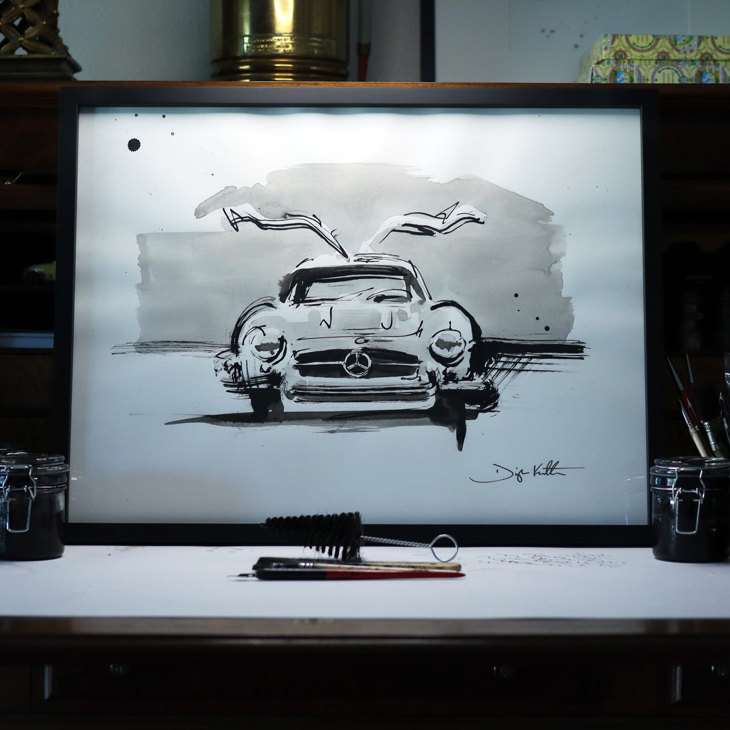 Mercedes-Benz Gullwing Gesture 1: 18x24"