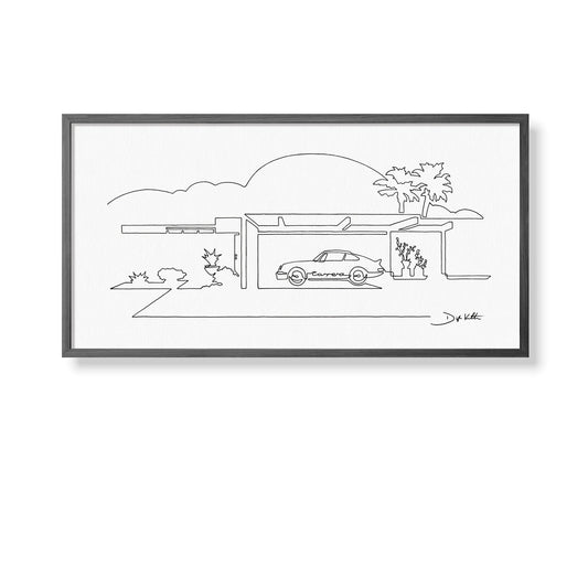 "Palm Springs Carrera" Single Line Limited Edition Print