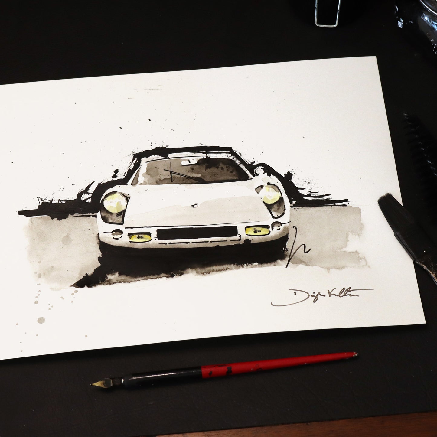 Porsche 904 Gesture 1: 11x14"