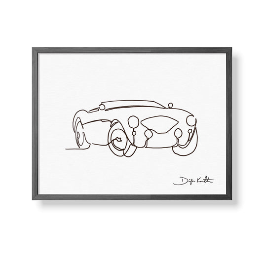 Austin-Healey 100LM Single Line Drawing