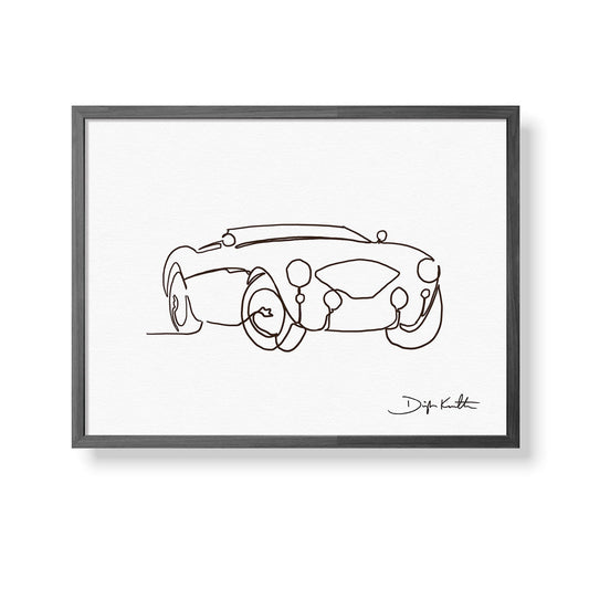 Austin-Healey 100LM Single Line Drawing: Limited Edition Print