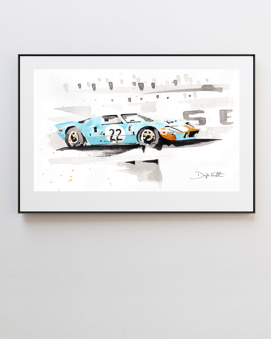 GT40 at Sebring 1969 Gesture Sketch