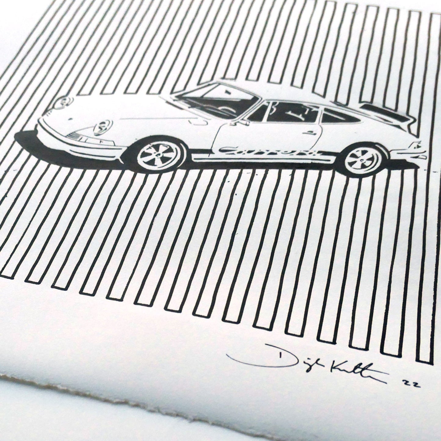 "Lineage 911RS" Original Ink Drawing