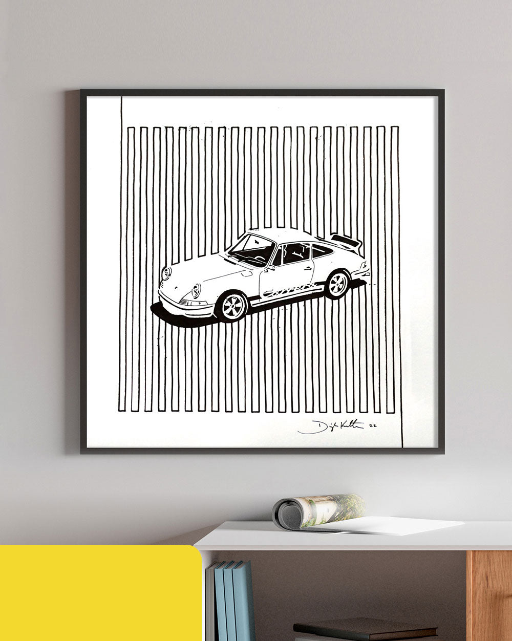 "Lineage 911RS" Original Ink Drawing