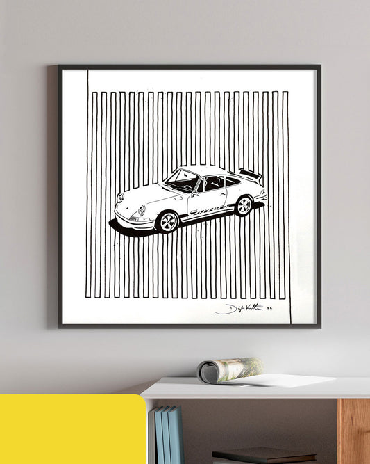 "Lineage 911RS" Original Ink Drawing