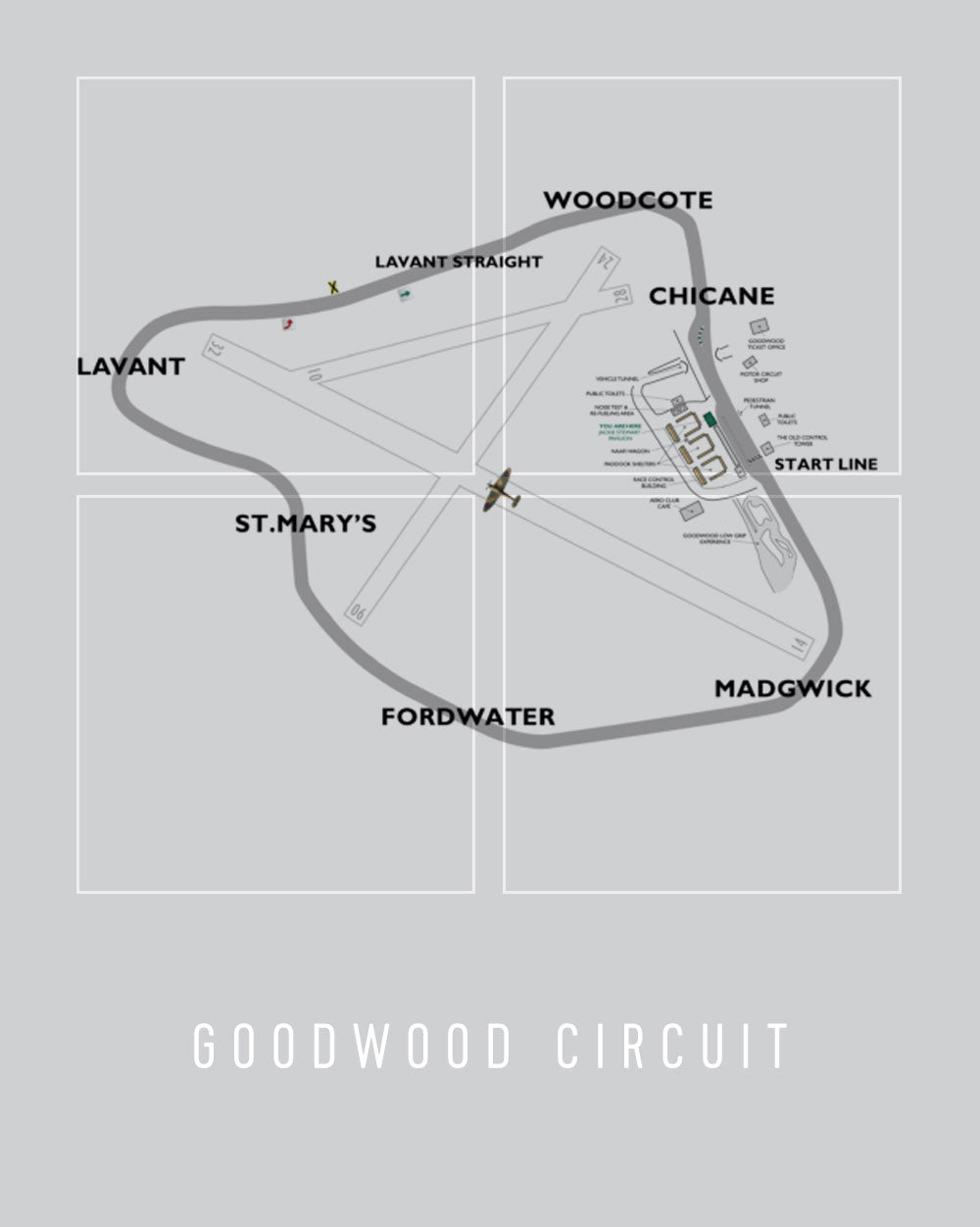 Abstract Track Map: McLaren at Goodwood