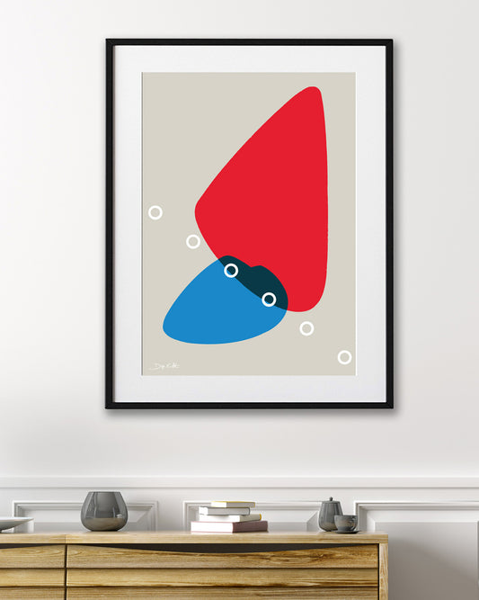 Mid-century Overlap: "356 / One" Limited Edition Print 24x36"
